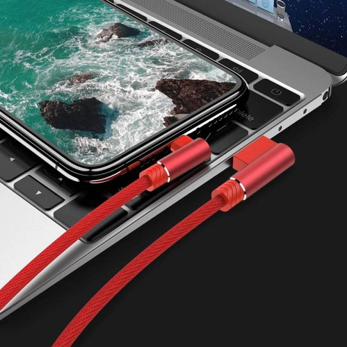 Micro-USB 2M | Kątowy kabel USB do ładowania telefonu | Quick Charge 3.0 2.4A | AM30