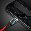 Kabel USB 3W1 | Kabel Micro, USB TYP-C. Lighting | Nylonoway kabel 1,2m | B5-3in1-red