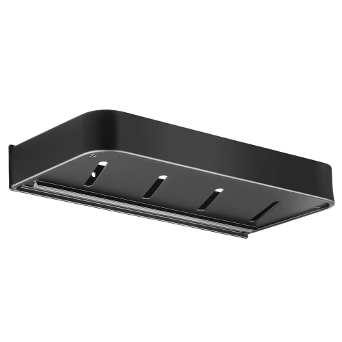 Półka łazienkowa nad umywalkę | przybornik pod prysznic | Czarna | BSU-L30CM-B
