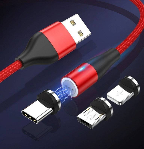 Type-C 2M | Kabel magnetyczny 5A do szybkiego ładowania i transferu danych | AM60