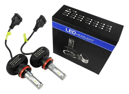 Zestaw żarówek LED H9 H11 CSP 50W 8000 lm