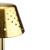Lampa stołowa z wbudowanym akumulatorem | Lampa nocna z trzema barwami świecenia | Nastrojowa lampka do hotelu, restauracji | HJA15-GOLD