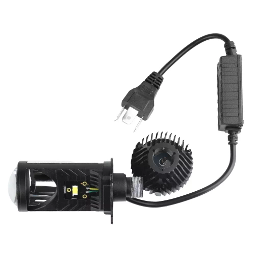 Zestaw projektorów H4 mini Bi-LED do lamp bezsoczewkowych | 70W, 8000lm, 5500K, IP65 | Y6D
