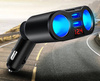 Rozdzielacz gniazda zapalniczki z 2 portami USB 3.1A | woltomierz | C10