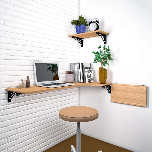 Składane wsporniki półkowe | Składane wsporniki pod półkę ,blat | FB-A30CM-BLACK| Uchwyt pod półkę