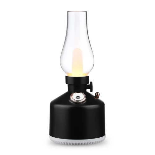 Nawilżacz powietrza LED | Ultradźwiękowy nawilżacz powietrza z funkcją lampki nocnej | LA-0621-BLACK
