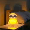 Silikonowa lampka nocna LED Leniwiec | Przenośna lampka dziecięca 9 kolorów światła |   JL-243