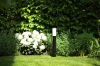 Lampa ogrodowa stojąca, słupek okrągły na żarówkę E27 | Zasilanie 230V, stal nierdzewna | Czarny mat, 65cm | LLR-65CM