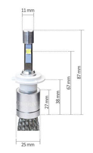 Zestaw LED H7 CREE™ TrueWhite Technology 9600 lm R3