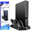 Podstawka chłodząca do PS4 / Slim / Pro | Stacja dokująca z HUB 3 USB | HB-P06-3in1-B