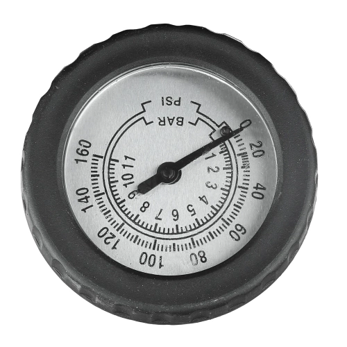 Pompka rowerowa z manometrem Presta Schrader Dunlop 160 PSI | Pompka podłogowa z manometrem i adapterami do opon i piłek | Uniwersalna pompka rowerowa z manometrem 11 bar |  ZY-6138C