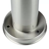 Lampa ogrodowa stojąca, słupek okrągły na żarówkę E27 | Zasilanie 230V, stal nierdzewna | Inox, 65cm | LLR-65CM