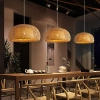 Naturalna lampa bambusowa | BOHO Pleciona | 38cm