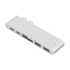 Rozdzielacz USB-C na 2x USB-A + 2x USB-C + kart SD + TF + HDMI | adapter, rozgałęźnik typ C 7w1 | HUB