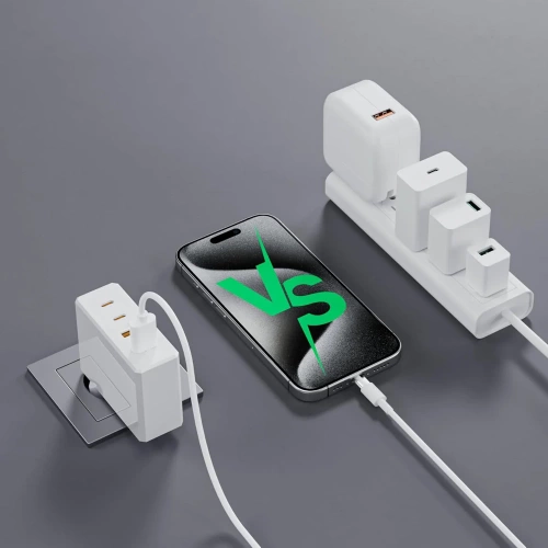 GAN | Ładowarka sieciowa 100W z portami USB 3.0 i USB-C
