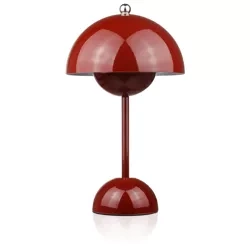 Stylowa lampka stołowa | Bezprzewodowa lampka nocna z trzema barwami świecenia | HJA27-1-RED