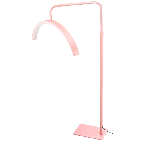 Lampa do studia tatuażu | Bezcieniowa lampa kosmetyczna LED | Lampa podłogowa do salonów kosmetycznych, stylizacji rzęs i paznokci | EPT-135-PINK