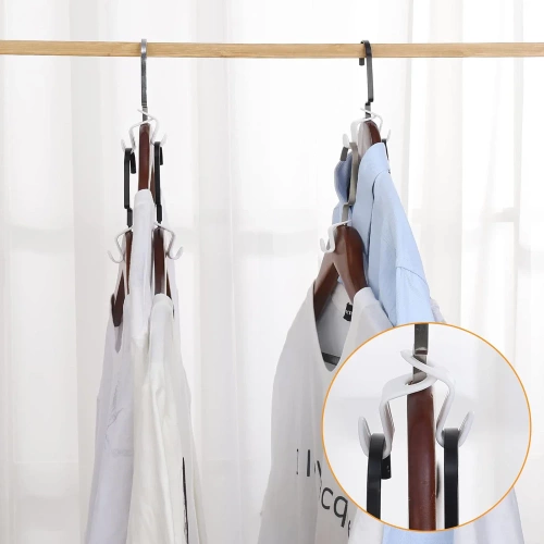 Hak na ubrania | Organizer do szafy | Haczyk do wieszaka | YJ-S10-WHITE