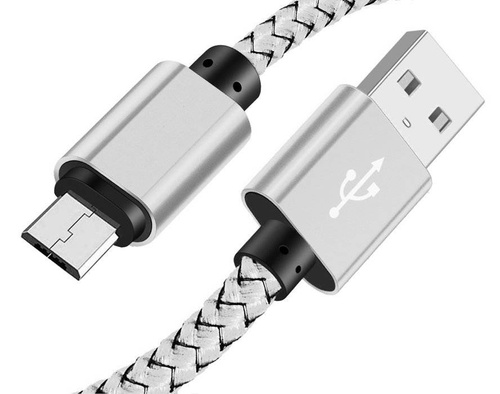 Micro USB 2M | Nylonowy kabel do telefonu Quick Charge 3.0 2A | C06