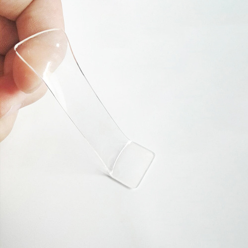 Zestaw 10 szt. organizerów na kable i przewody | Klipsy z taśmą klejącą nano | Przezroczyste | KZ-D58