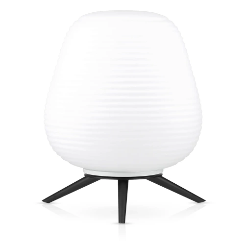 Lampa stołowa z mlecznym kloszem | Szklana lampka nocna | CSD-C2027-W
