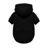 Bluza z kapturem dla psa i kota S czarna | Ciepłe ubranko dla pupila na jesień i zimę  z kieszenią |  PET-015S-BK