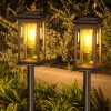2x Ogrodowa lampka solarna LED | Wbiajny słupek 60 cm | HK-115A