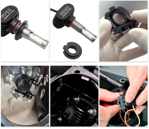Adapter do mocowania żarówki LED lub żarnika HID | Fiat 500, Land Rover Freelander, Mercedes Benz Sprinter | TK-116