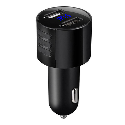 Bluetooth | Transmiter samochodowy FM z wyświetlaczem LED | Ładowarka USB | Zestaw głośnomówiący | X20