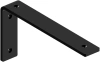 Zestaw 4 wsporników półkowych | Kątownik pod półkę 24 cm | JZ-L235-BLACK