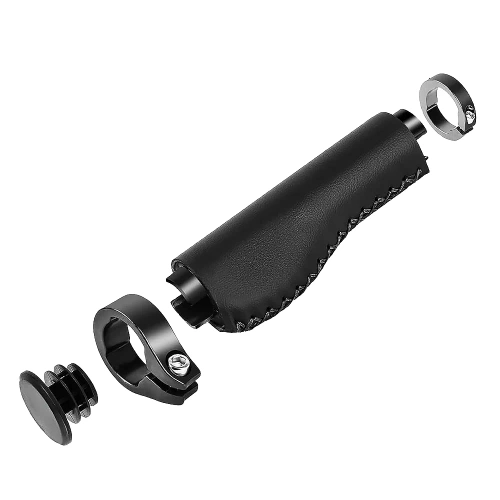 Ergonomiczne gripy rowerowe | Stylowe chwyty rowerowe ze skóry PU | PUBT-G211A