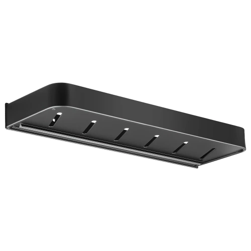 Półka łazienkowa nad umywalkę | dł. 40 cm | zasobnik pod prysznic | Czarna | BSU-L40CM-B