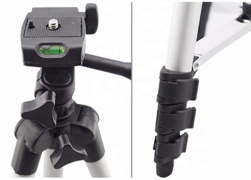 Statyw 1/4" 103cm | Uchwyt na telefon | Pokrowiec | Z14-Black