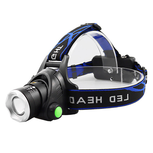 Latarka czołowa LED XML-T6 CREE | funkcja zoom | 2x 18650 3.7V, 1500lm | T6