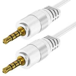 Kabel Jack z oplotem | AC-1-1M-White