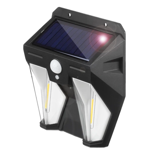 Kinkiet solarny LED | Podwójna lampa z czujnikiem zmierzchu i ruchu | Zewnętrzne oświetlenie solarne | TG-TY13602