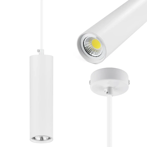 Biała lampa wisząca | Nowoczesna lampa sufitowa | Oświetlenie dekoracyjne | CTD-L20CM-WHITE