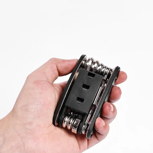 Multitool rowerowy - imbusy, ampule, nasadki | Narzędzia 16w1 | Zestaw kluczy | MFT-16in1