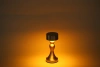 Lampa stołowa z wbudowanym akumulatorem | Lampa nocna z trzema barwami świecenia | Nastrojowa lampka do hotelu, restauracji | HJA10-A-GOLD