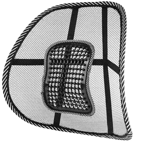 Wspornik pod plecy do samochodu | Ergonomiczna podpórka pod lędźwie | Podpórka pod plecy montowana do krzesła lub fotela | GLY-440-BLACK