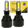 Zestaw żarówek LED H3 S4 COB 80W 8000 lm
