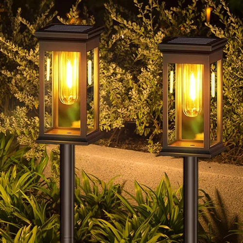 2x Ogrodowa lampka solarna LED | Wbiajny słupek 60 cm | HK-115A