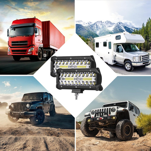 Zestaw dwóch lamp roboczych | Światła Off Road LED 120W 12-30V IP68 Combo CREE | LB-120W-3030