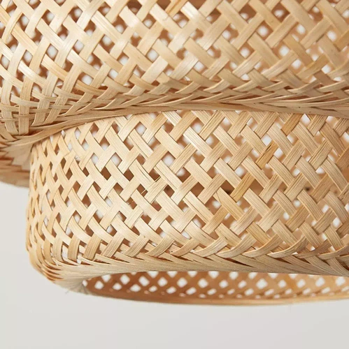 Ręcznie robiona lampa bambusowa wisząca | BOHO | Chiński żyrandol