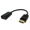 Kabel HDMI (f) - Display Port | 4K | 30 cm | DP-H-30CM-Black