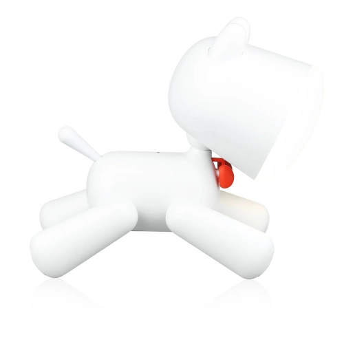 Urocza lampka LED w kształcie pieska z regulacją jasności i akumulatorem USB | Lampka biurkowa Waggy Puppy |  YG-TD104-W