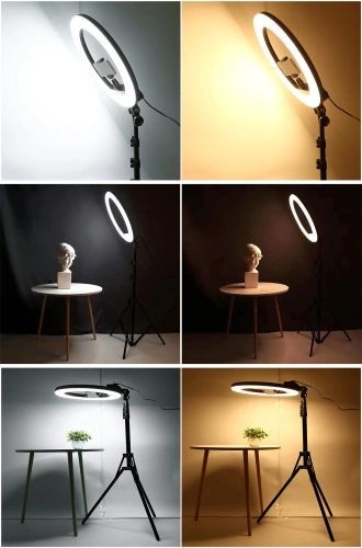 Mocna lampa pierścieniowa 300W RL-480 ze statywem 210cm | 3 odcienie bieli | SENY | RL-480 2w1