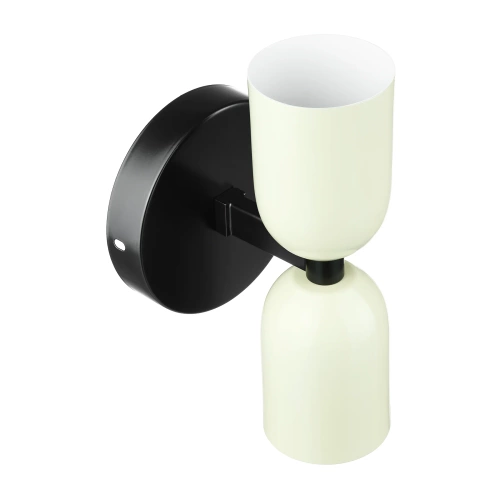 Stylowa lampa ścienna LED E27 | Designerski kinkiet do salonu lub sypialni | YG-W008-W+W