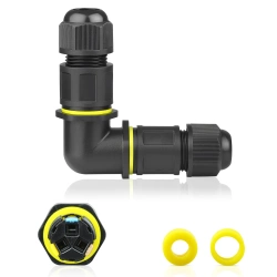 Hermetyczna mufa kablowa IP68 | Samozaciskowe złącze L 3-pin 450V 24A do kabli 4–11 mm | M684-L