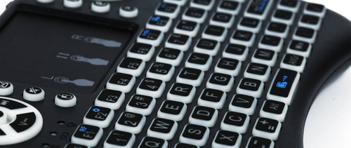 Podświetlania klawiatura bezprzewodowa z Touchpad | i8